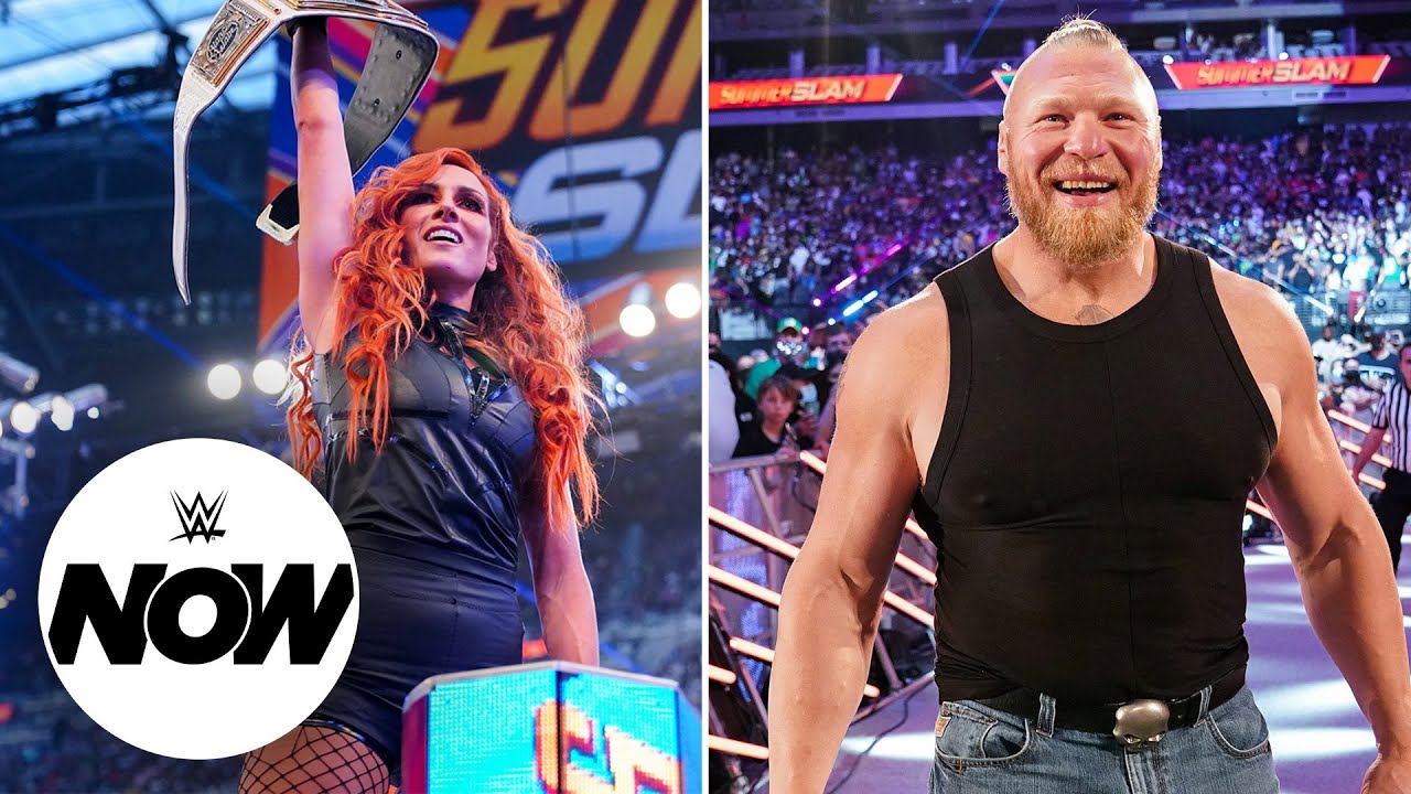 Brock Lesnar And Becky Lynch Shock Wwe Universe With Returns Wwe Now Wwenow Wrestlesite