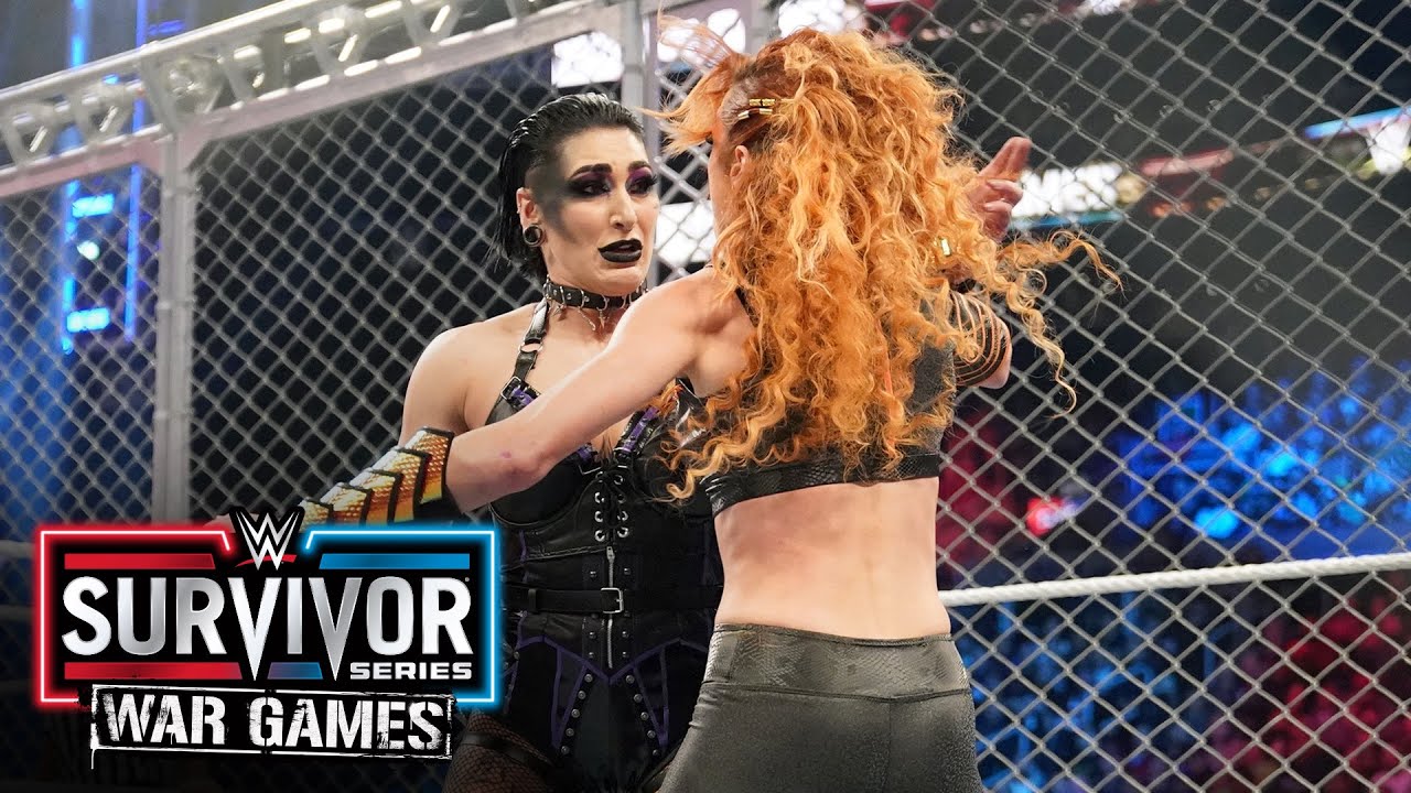 Becky Lynch And Rhea Ripley Duke It Out Inside Wargames Survivor Series Wargames Wwe Network