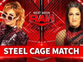 Next's weeks RAW includes a steel cage match and the return of Carmella #WWERAW