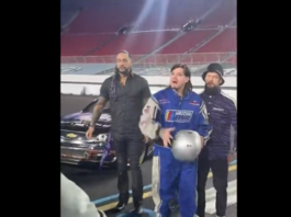 Dominik & Rey Clash During a NASCAR Event