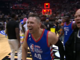 WATCH: The Miz hits a 3 pointer from the middle of the court during the NBA Celebrity All-Star Game