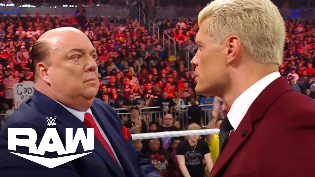 Paul Heyman Confronts Cody Rhodes During WWE RAW - WrestleSite - Live ...