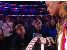 Cody Rhodes Presents Brodie Lee Jr. with WrestleMania Weight Belt at Ringside