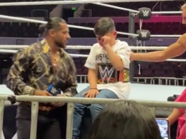 Santos Escobar Comforts Emotional Fan at WWE Meet & Greet Event