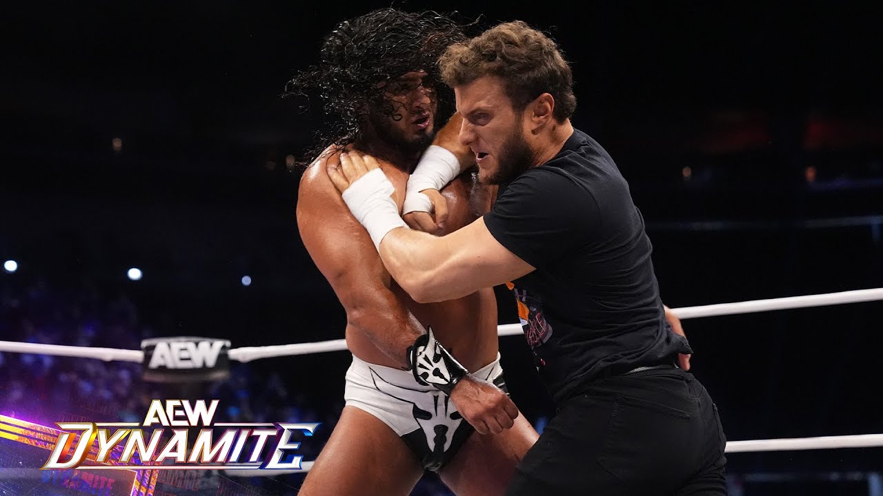 Chaos Erupts Between MJF and Rush on AEW Dynamite WrestleSite Live