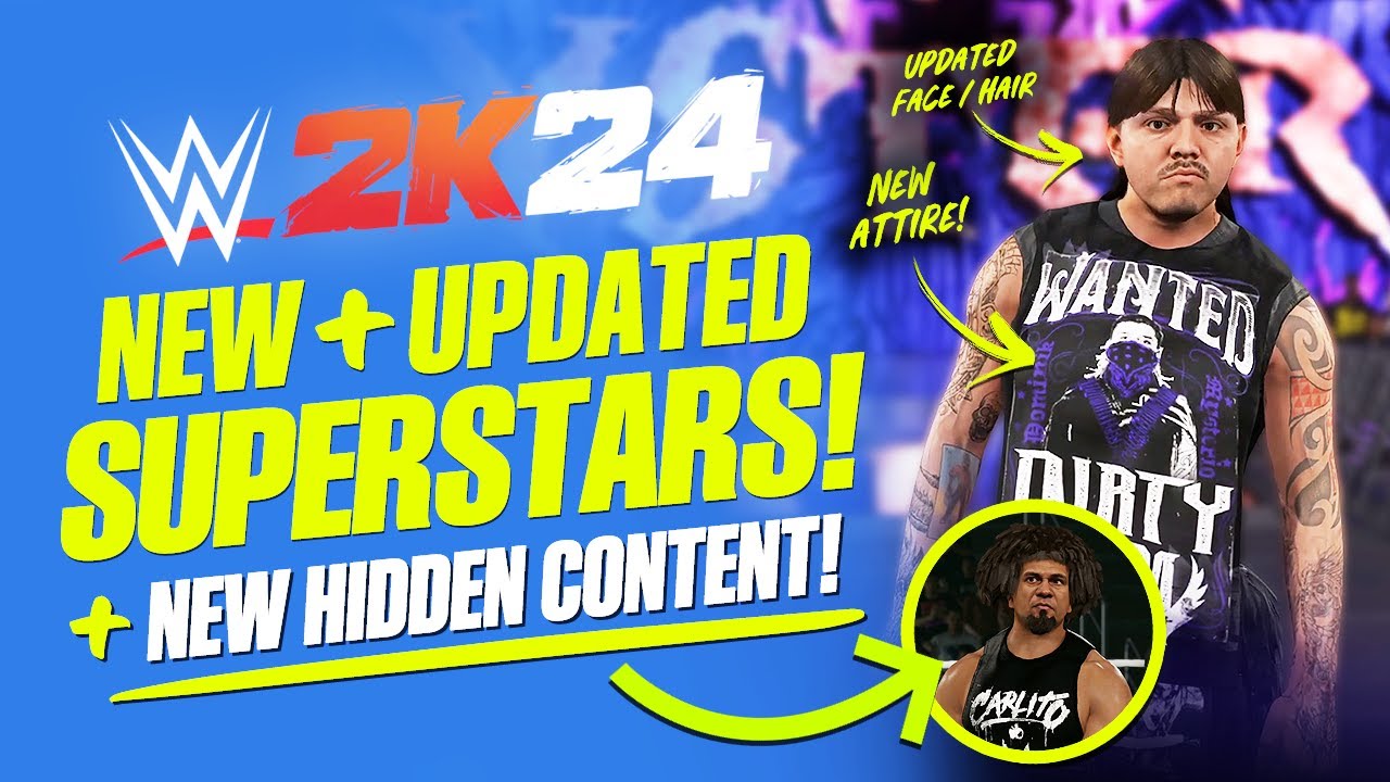 WWE 2K24: New and Updated Superstars, Hidden Content - WrestleSite ...