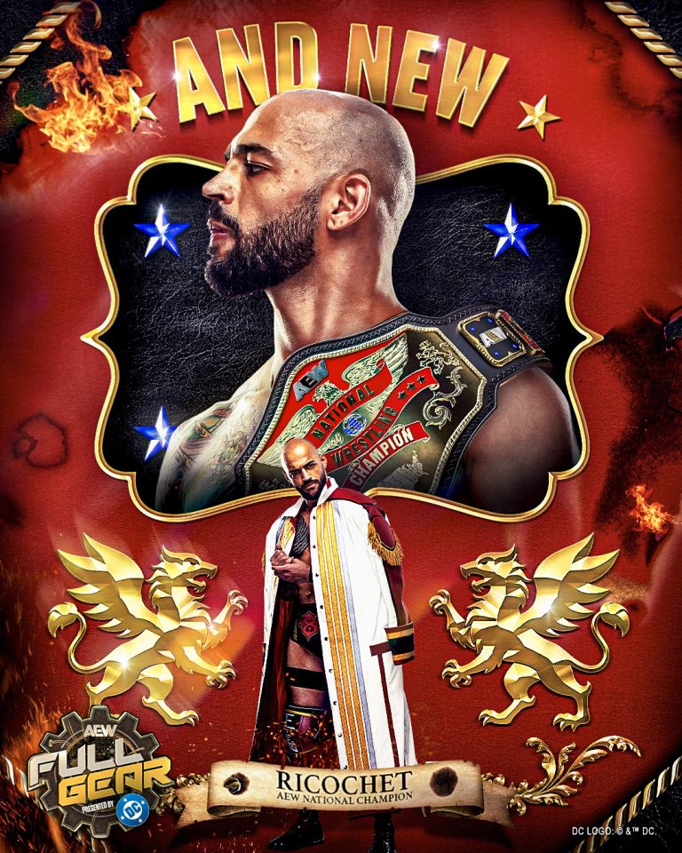 Ricochet Makes History as Inaugural AEW National Champion at Full Gear 2025