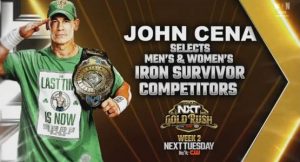 John Cena Set To Shape Iron Survivor Challenge At NXT Deadline