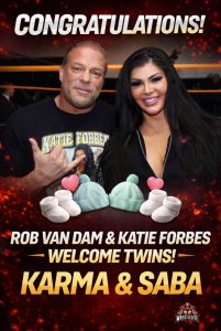 Rob Van Dam and Katie Forbes Welcome Twin Babies