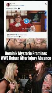 Dominik Mysterio Promises WWE Return After Injury Absence