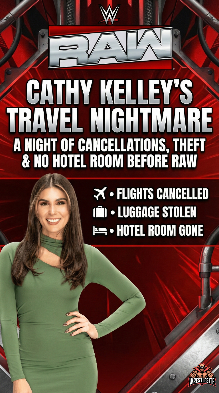 Cathy Kelley Shares Travel Nightmare Before WWE RAW