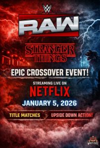 WWE RAW to Feature Stranger Things Crossover on Netflix