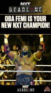 Oba Femi Recaptures NXT Championship in Hard-Hitting Deadline Opener