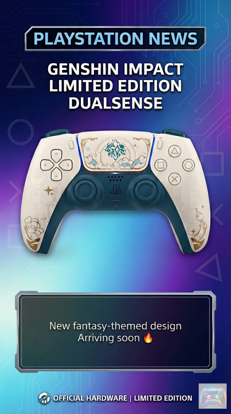 DualSense Genshin Impact Limited Edition Controller Unveiled For PS5