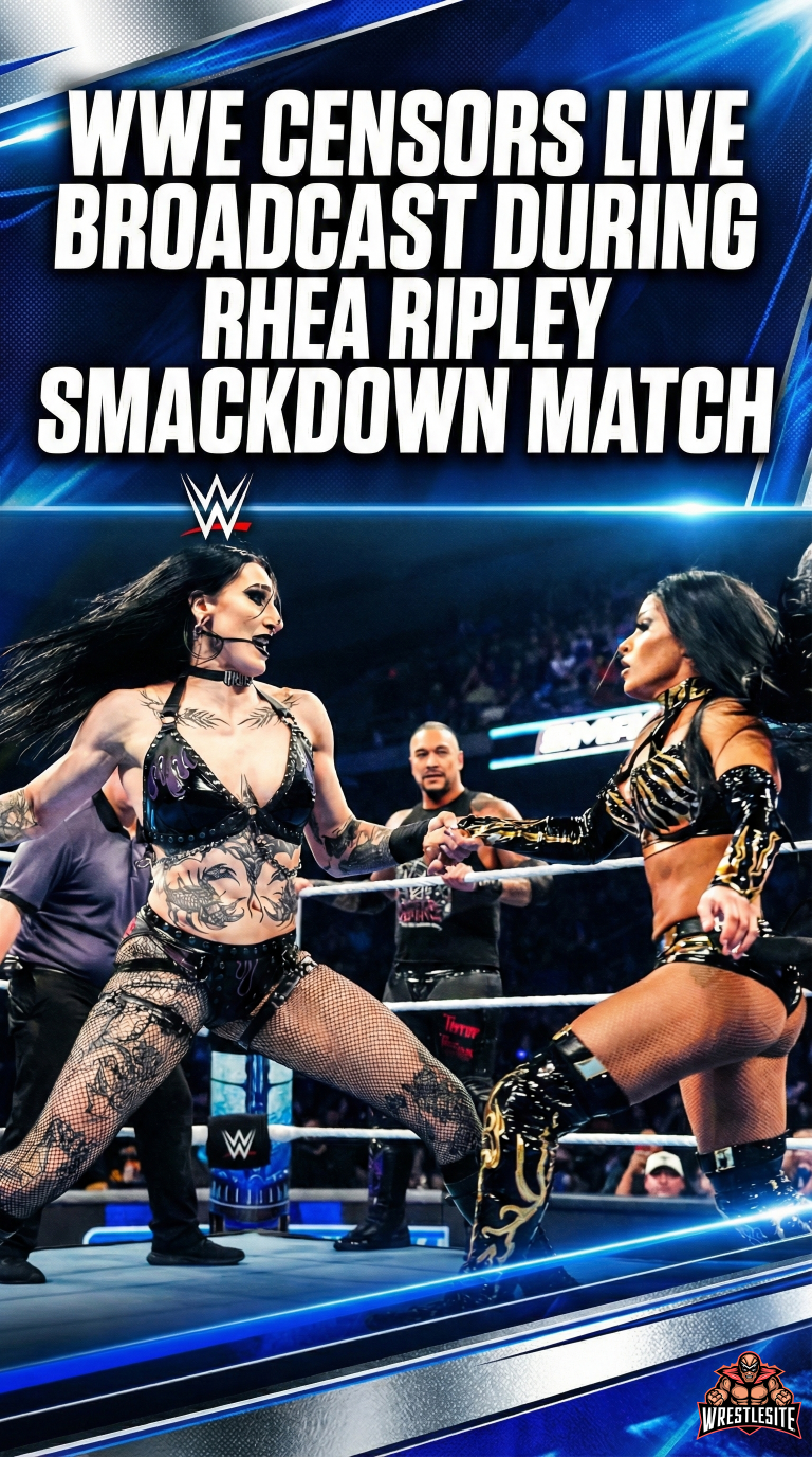 WWE Censors Live Broadcast During Rhea Ripley SmackDown Match