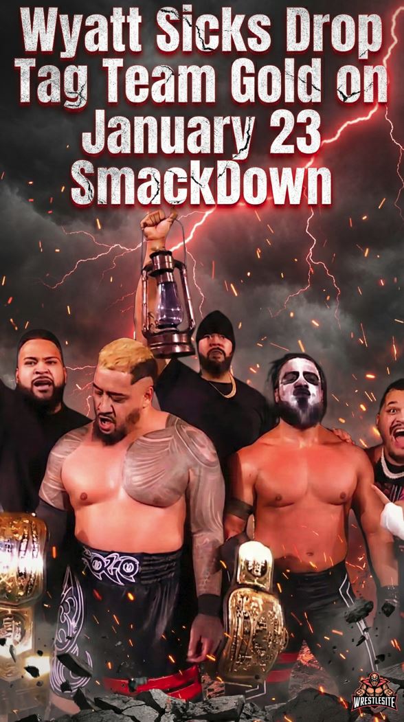 Wyatt Sicks Drop Tag Team Gold on January 23 SmackDown