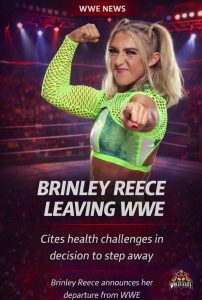 Brinley Reece Steps Away From WWE After Three-Year Run