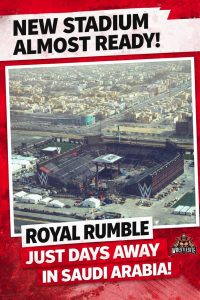 New Royal Rumble Stadium Nears Completion Ahead Of Saudi Arabia Event