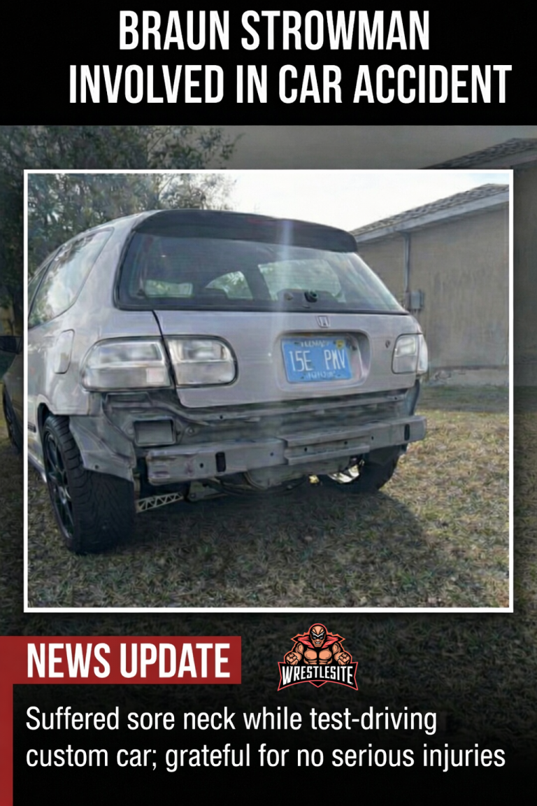 Braun Strowman Involved In Car Accident While Test Driving Custom Vehicle