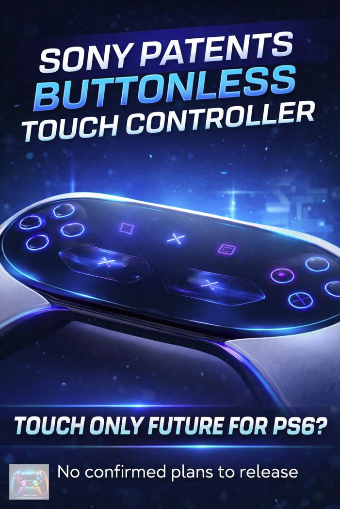 Sony Patent Sparks Talk Of Buttonless PS6 Controller