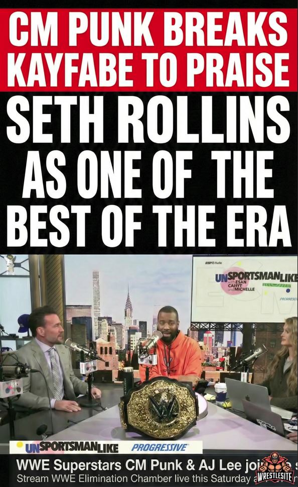 CM Punk Breaks Kayfabe to Praise Seth Rollins as One of the Best of the Era