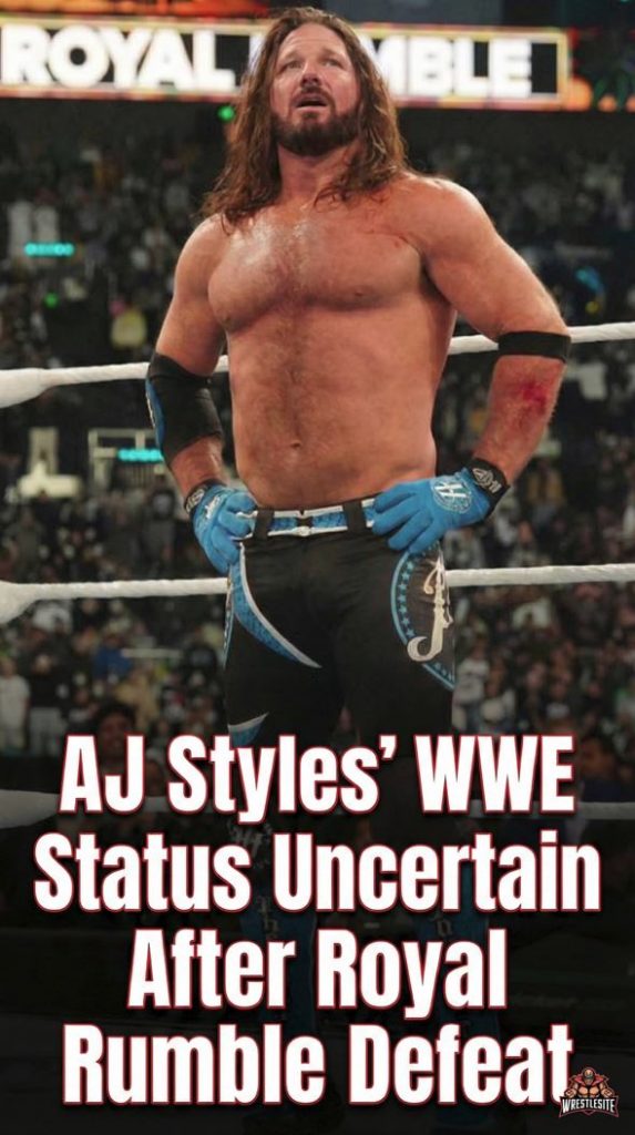 AJ Styles’ WWE Status Uncertain After Royal Rumble Defeat