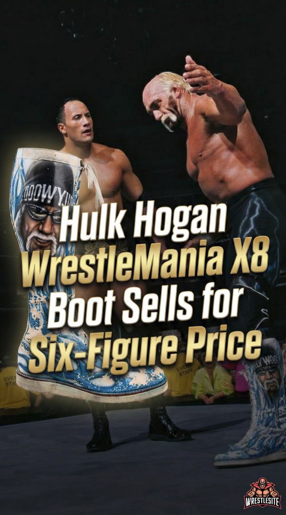 Hulk Hogan WrestleMania X8 Boot Sells for Six-Figure Price