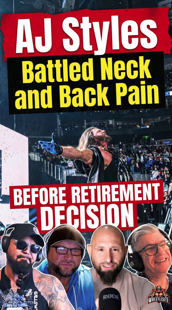 AJ Styles Battled Neck and Back Pain Before Retirement Decision