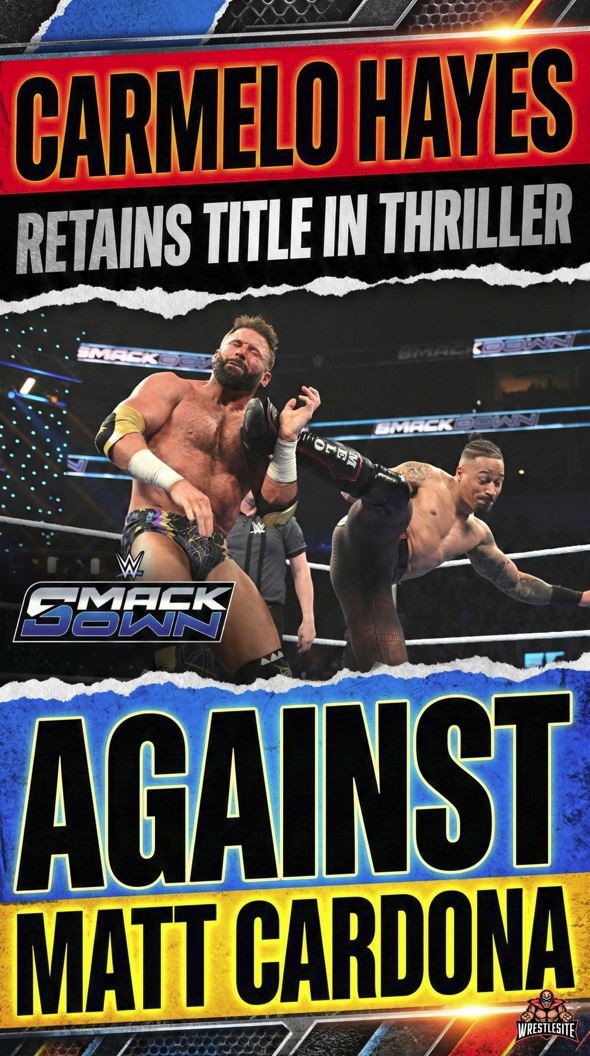 Carmelo Hayes Retains Title in Thriller Against Matt Cardona