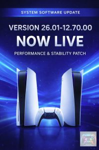 PS5 Firmware Update 26.01-12.70.00 Released With Stability Improvements