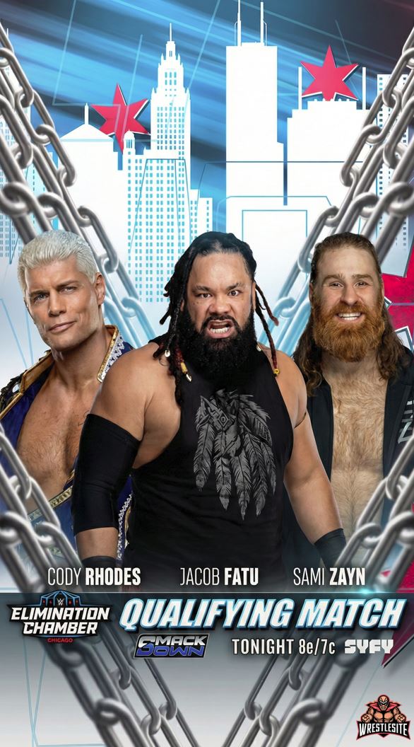 WWE SmackDown Preview (2/13): Rhodes vs. Fatu vs. Zayn Headlines Dallas