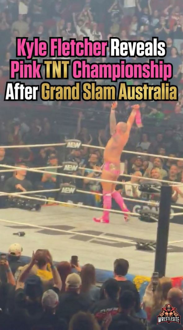 Kyle Fletcher Reveals Pink TNT Championship After Grand Slam Australia