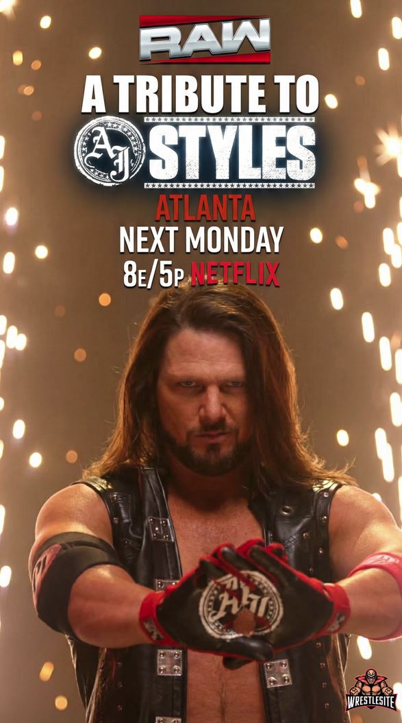 AJ Styles Advertised For WWE RAW Atlanta Return
