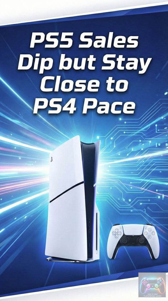 PS5 Sales Dip but Stay Close to PS4 Pace