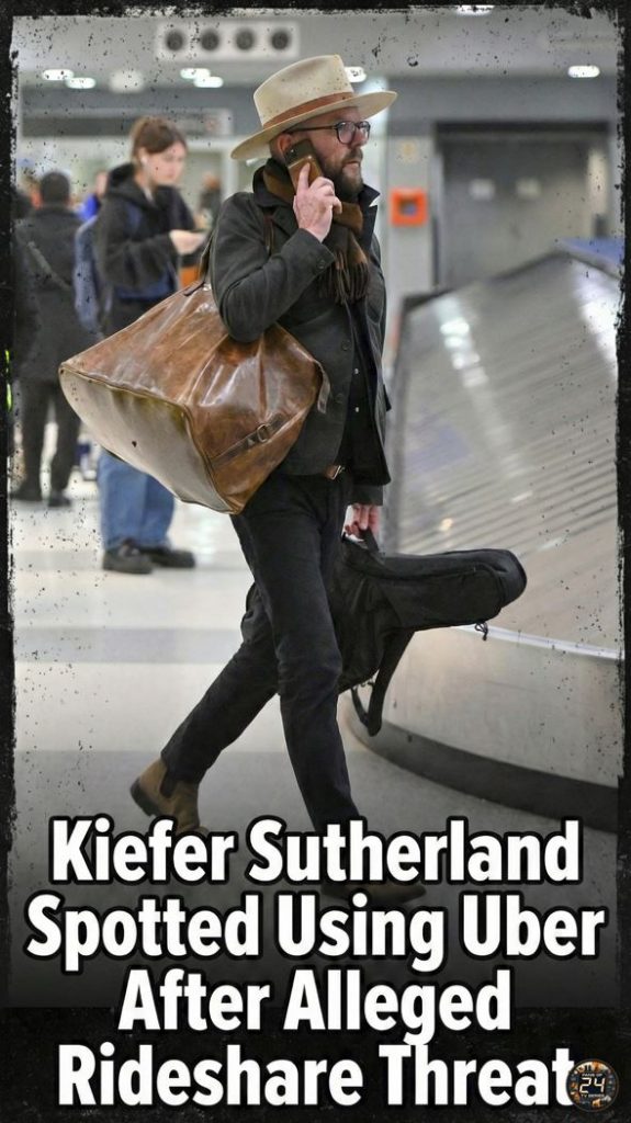 Kiefer Sutherland Spotted Using Uber After Alleged Rideshare Threat