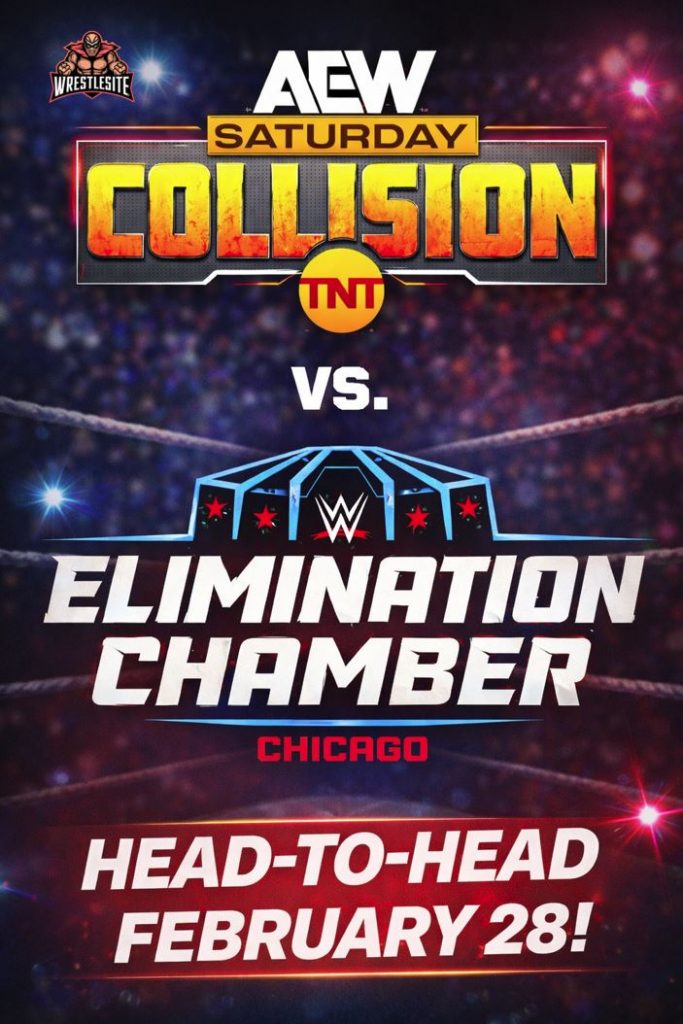 AEW Collision Set to Air Against WWE Elimination Chamber on February 28