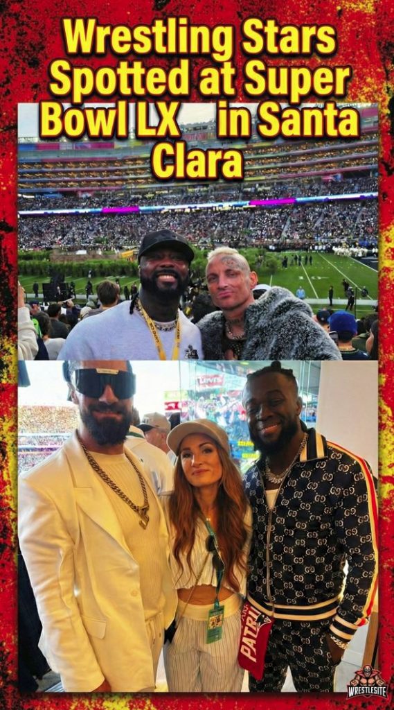 Wrestling Stars Spotted at Super Bowl LX in Santa Clara