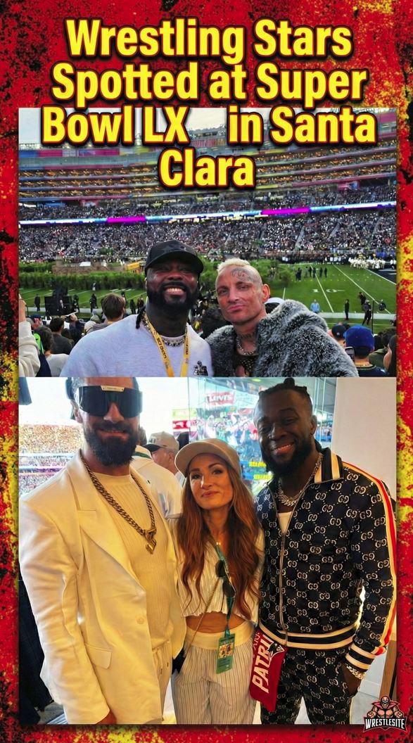 Wrestling Stars Spotted at Super Bowl LX in Santa Clara