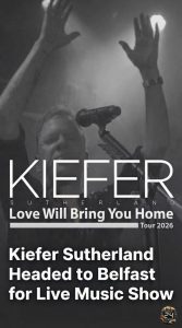 Kiefer Sutherland Headed to Belfast for Live Music Show