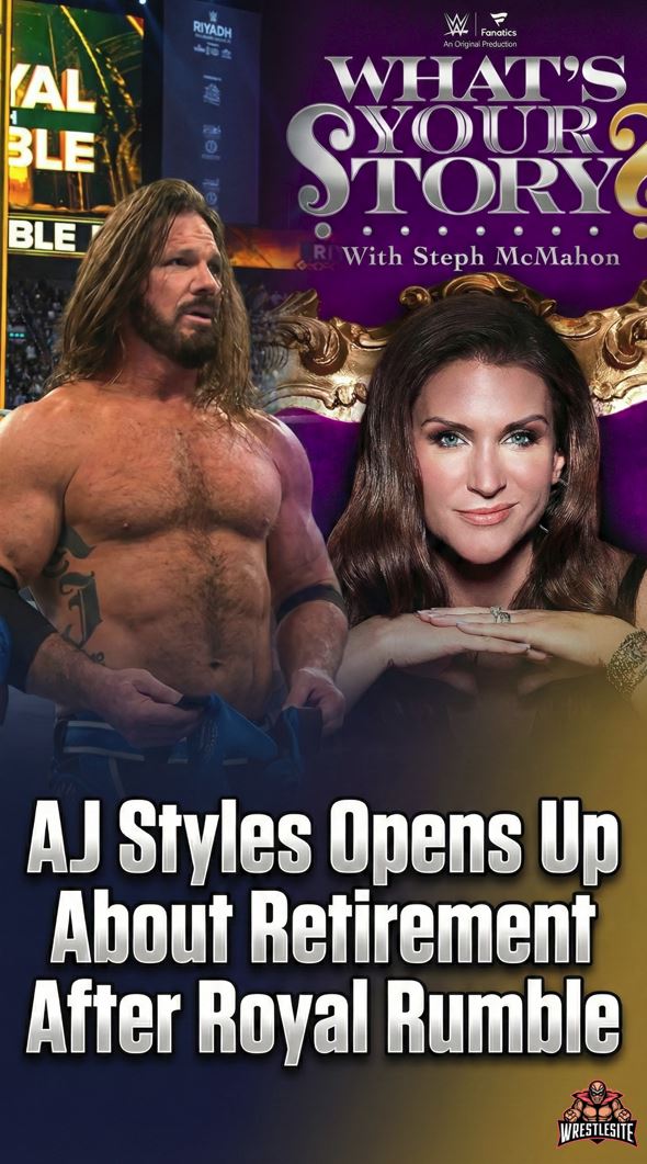 AJ Styles Keeps the Door Cracked Open After Royal Rumble Farewell