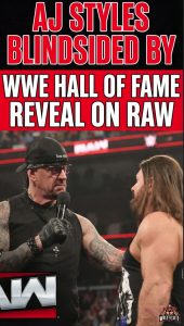 AJ Styles Blindsided by WWE Hall of Fame Reveal on RAW
