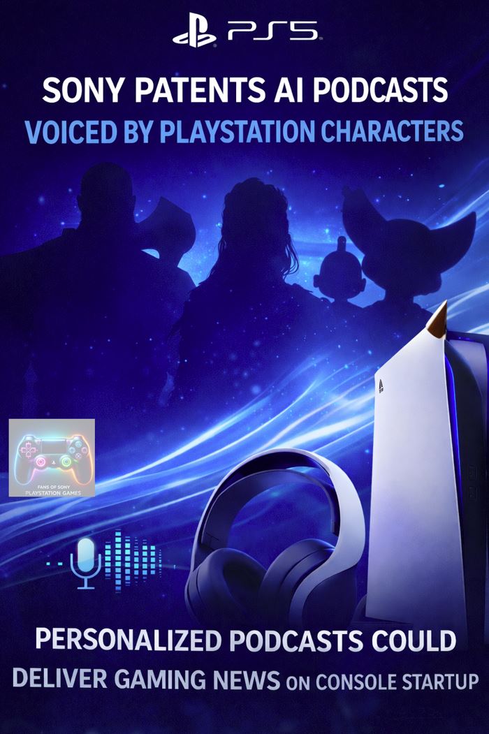Sony Files Patent for AI Podcasts Voiced by PlayStation Characters
