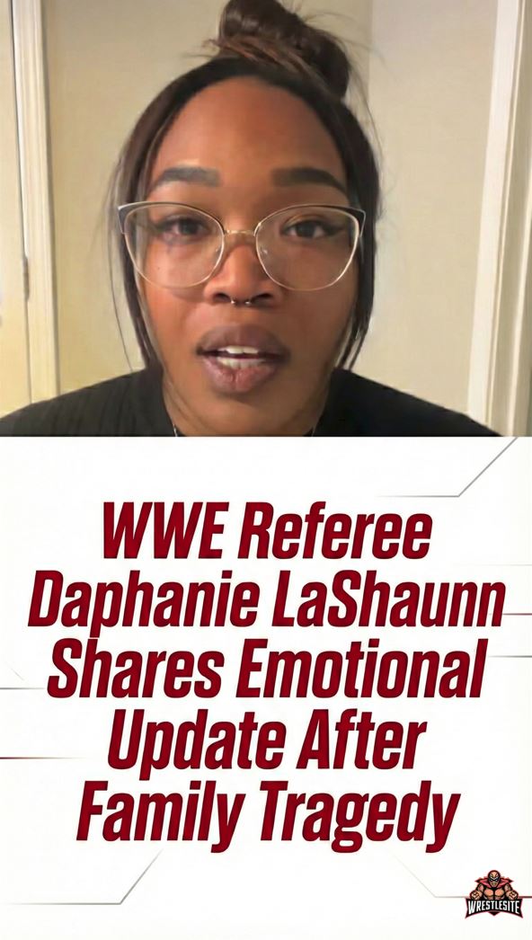 WWE Referee Daphanie LaShaunn Shares Emotional Update After Family Tragedy