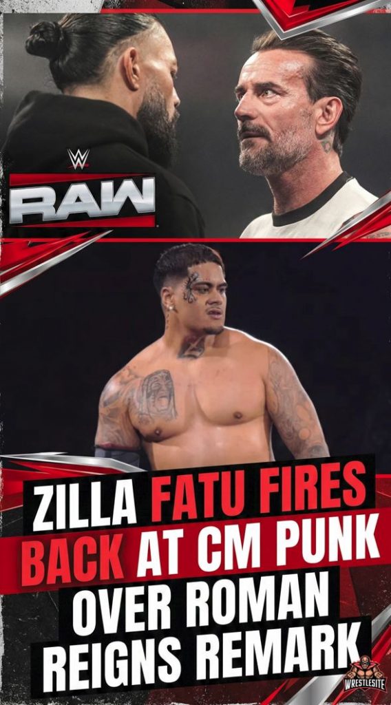 Zilla Fatu Fires Back at CM Punk Over Roman Reigns Remark