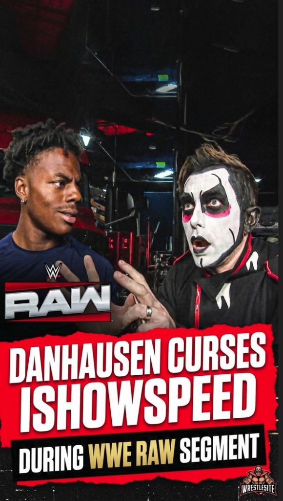 Danhausen Curses IShowSpeed During WWE Raw Segment