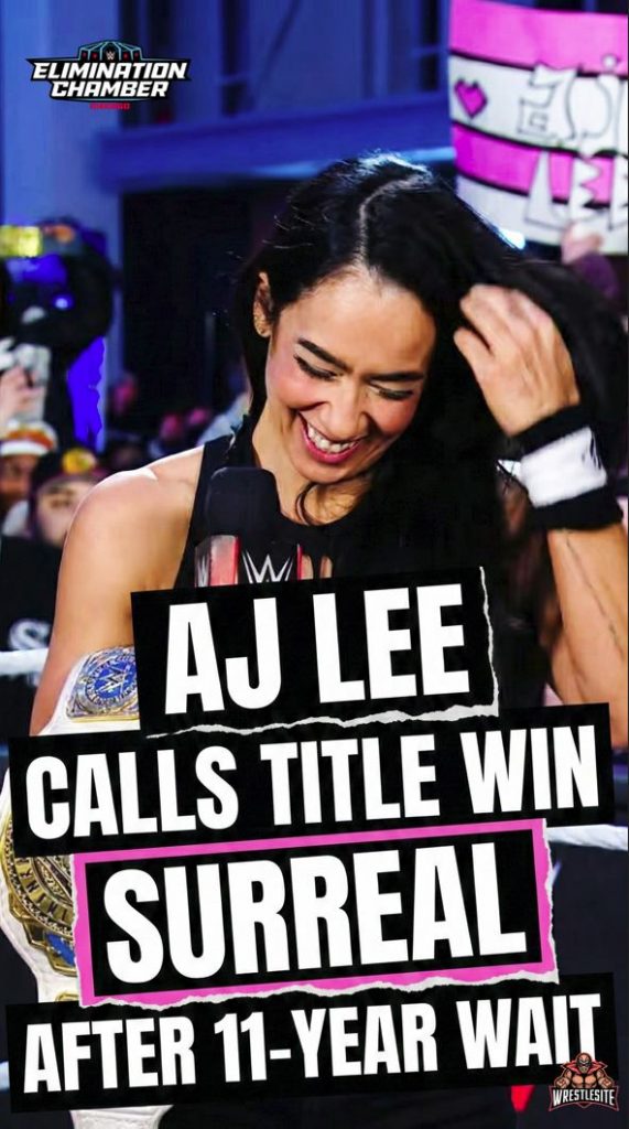 AJ Lee Calls Title Win Surreal After 11-Year Wait