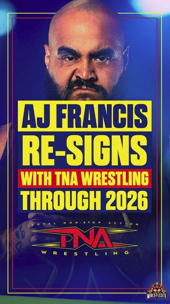 AJ Francis Re-Signs With TNA Wrestling Through 2026
