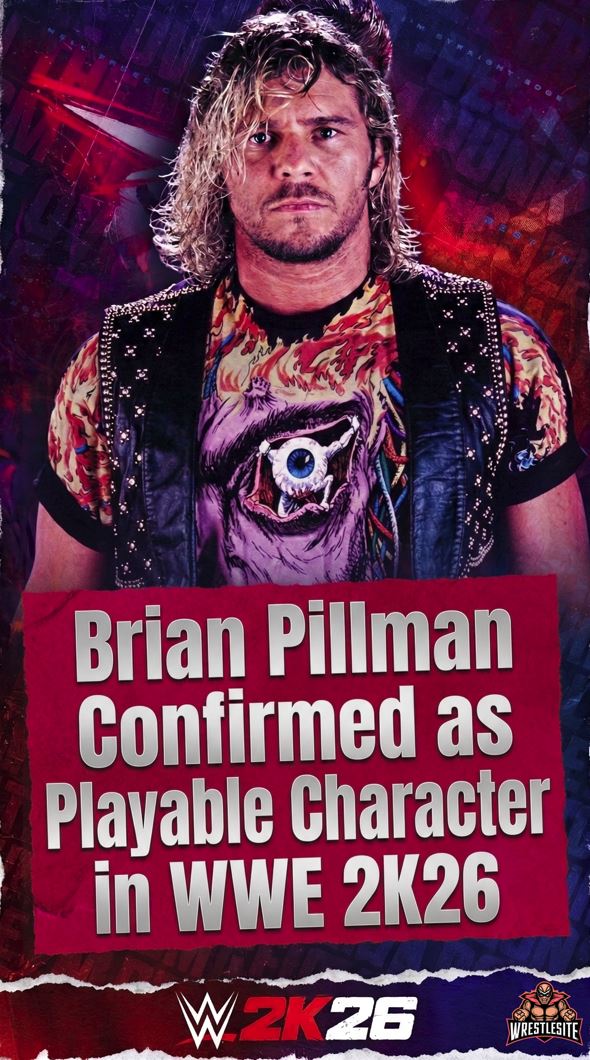 Brian Pillman Confirmed as Playable Character in WWE 2K26