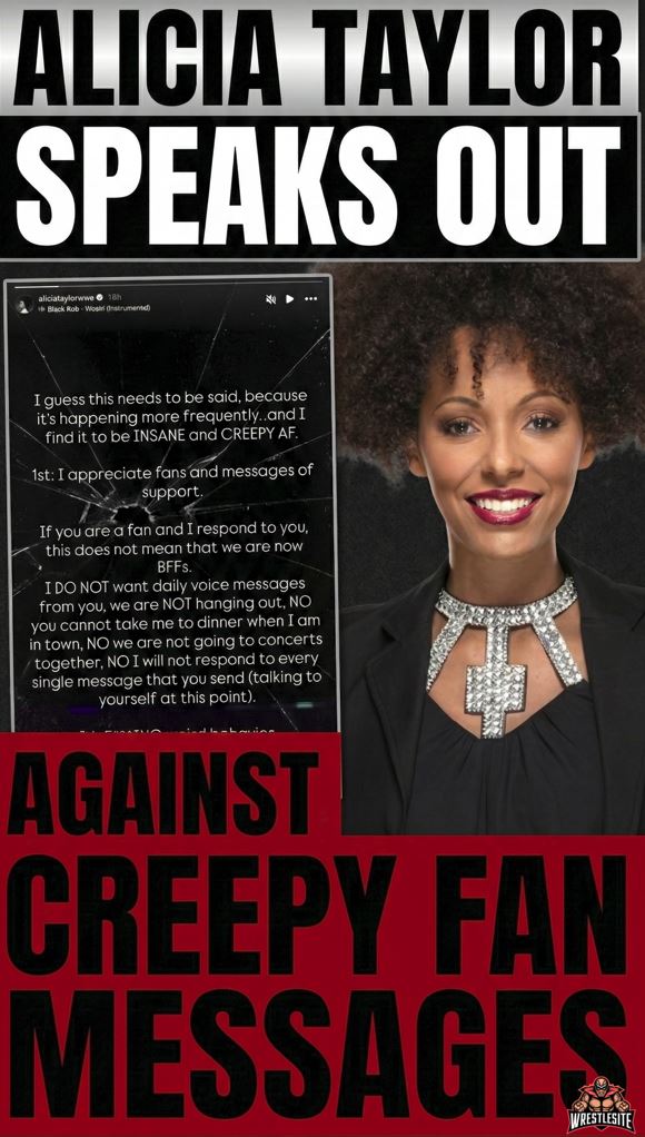 Alicia Taylor Speaks Out Against Creepy Fan Messages