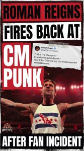 Roman Reigns Fires Back at CM Punk After Fan Incident